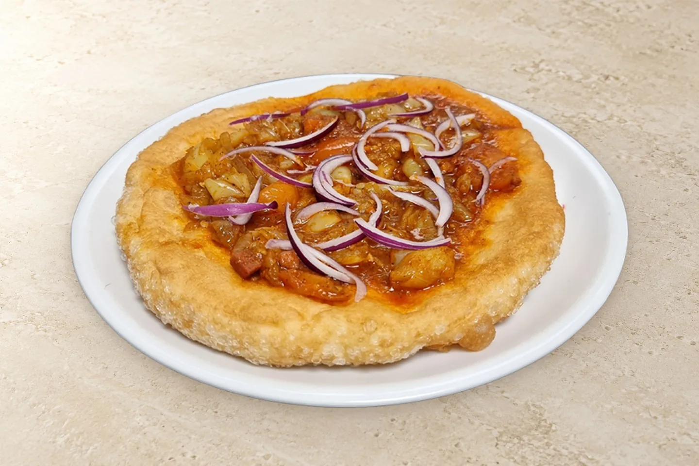 Lecsós lángos