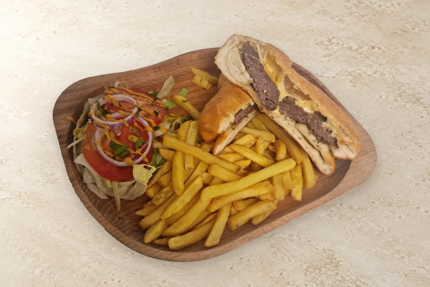 Beef & Cheese lángos